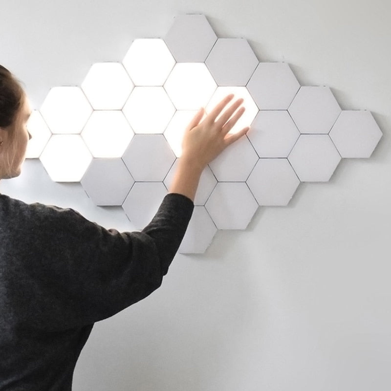 
                  
                    Modern LED Wall Lamp Loft Honeycomb Modular Assembly Touch Wall Lights Quantum Lamp Magnetic Interior DIY Decoration Lighting
                  
                