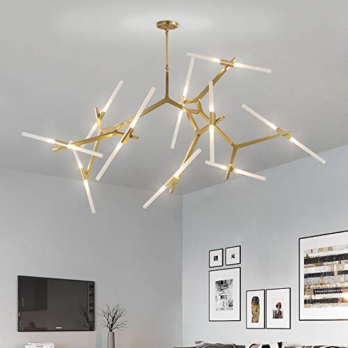 
                  
                    Modern Metal Sputnik Chandelier Lamp Tree Branch Pendant Lighting Ceiling Fixture with Frosted Glass Lampshade for Dining Room
                  
                