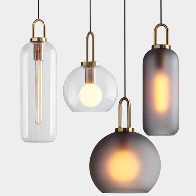 
                  
                    Nordic modern simple glass ball LED E27 pendant lights interior lighting lamps restaurant bedroom stair decoration hanging light
                  
                