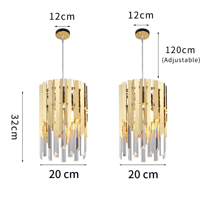 
                  
                    Kleiner runder moderner LED-Kronleuchter aus Gold k9-Kristall für Wohnzimmer, Küche, Esszimmer, Schlafzimmer, Nachttisch, Luxus-Innenbeleuchtung
                  
                