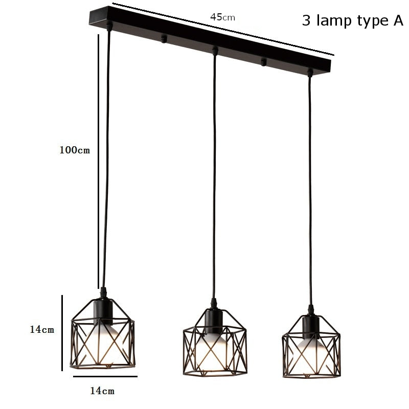 
                  
                    Amerikanische rustikale industrielle Pendelleuchten Kücheninsel Lampe Cafe Hängeleuchte Moderne Leuchten nordische minimalistische Lampe
                  
                