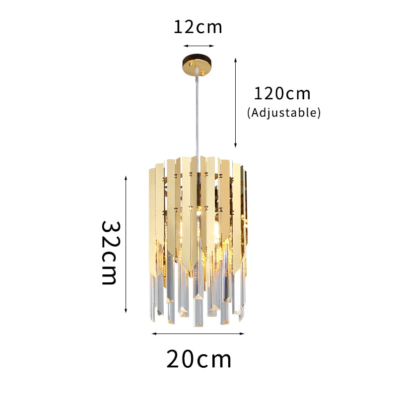 
                  
                    Kleiner runder moderner LED-Kronleuchter aus Gold k9-Kristall für Wohnzimmer, Küche, Esszimmer, Schlafzimmer, Nachttisch, Luxus-Innenbeleuchtung
                  
                