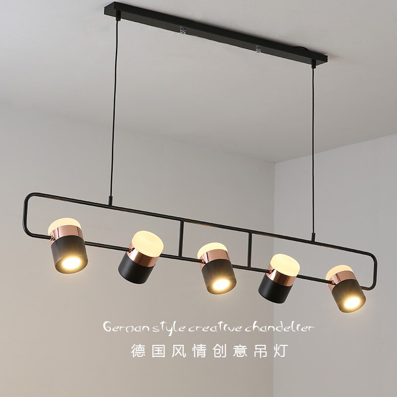 
                  
                    Modern LED Chandelier lighting White/Black Simple Restaurant Cafe Bar Art Hanging Lights Nordic Dining room island Pendant lamp
                  
                