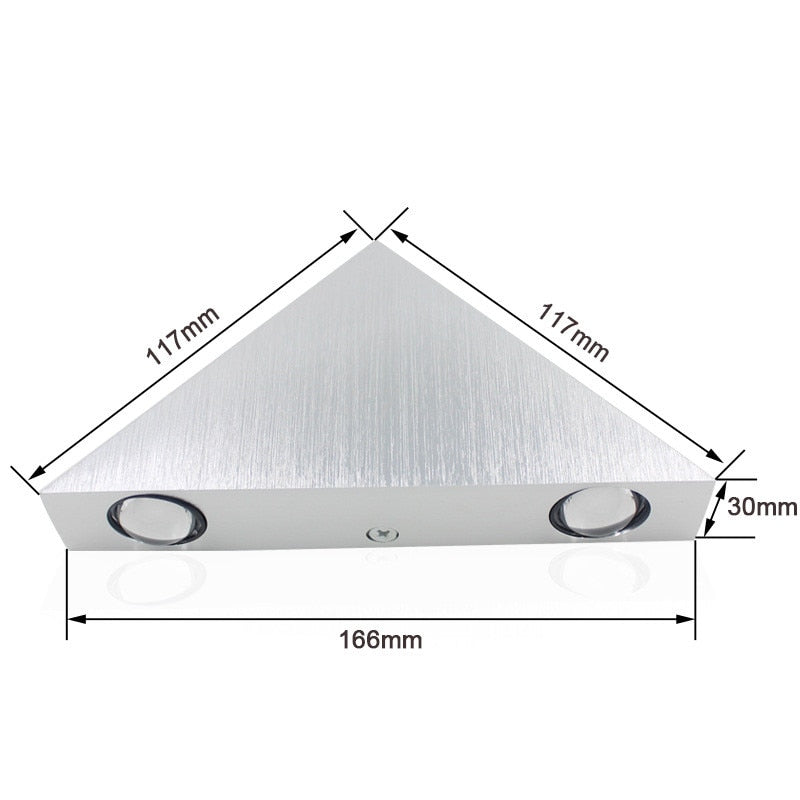 
                  
                    LED-Innenbeleuchtung Aluminium 3W Wandleuchte Dreiecksform Modernes Schlafzimmer neben Licht für Wohnkultur AC110V 220V
                  
                