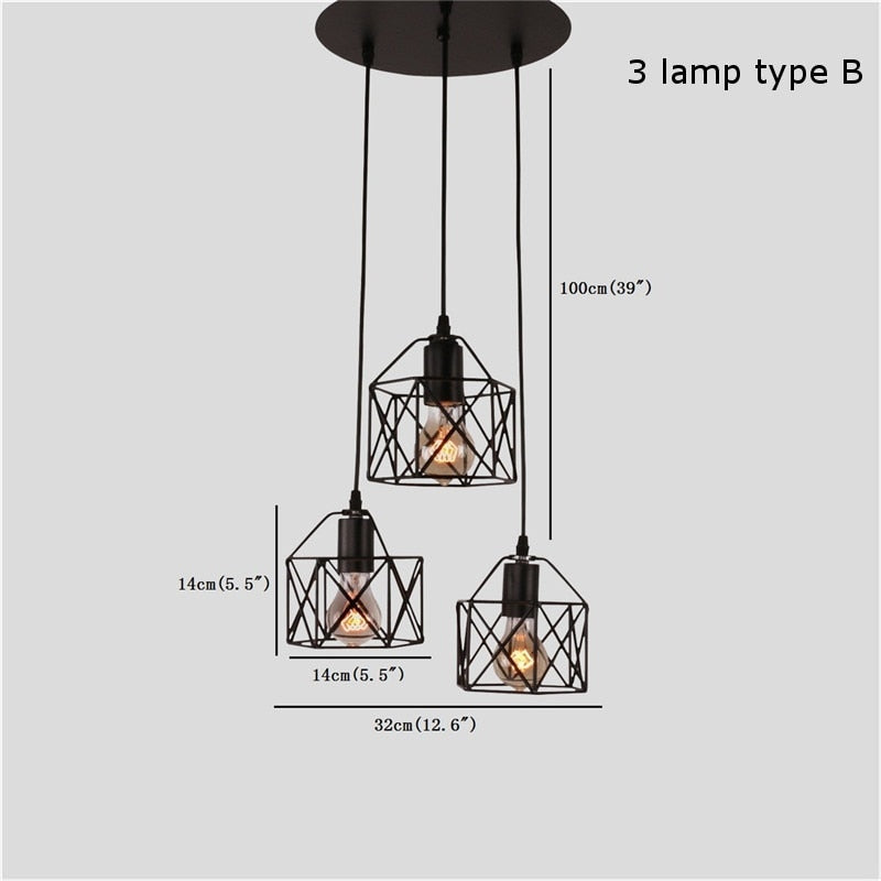 
                  
                    Amerikanische rustikale industrielle Pendelleuchten Kücheninsel Lampe Cafe Hängeleuchte Moderne Leuchten nordische minimalistische Lampe
                  
                