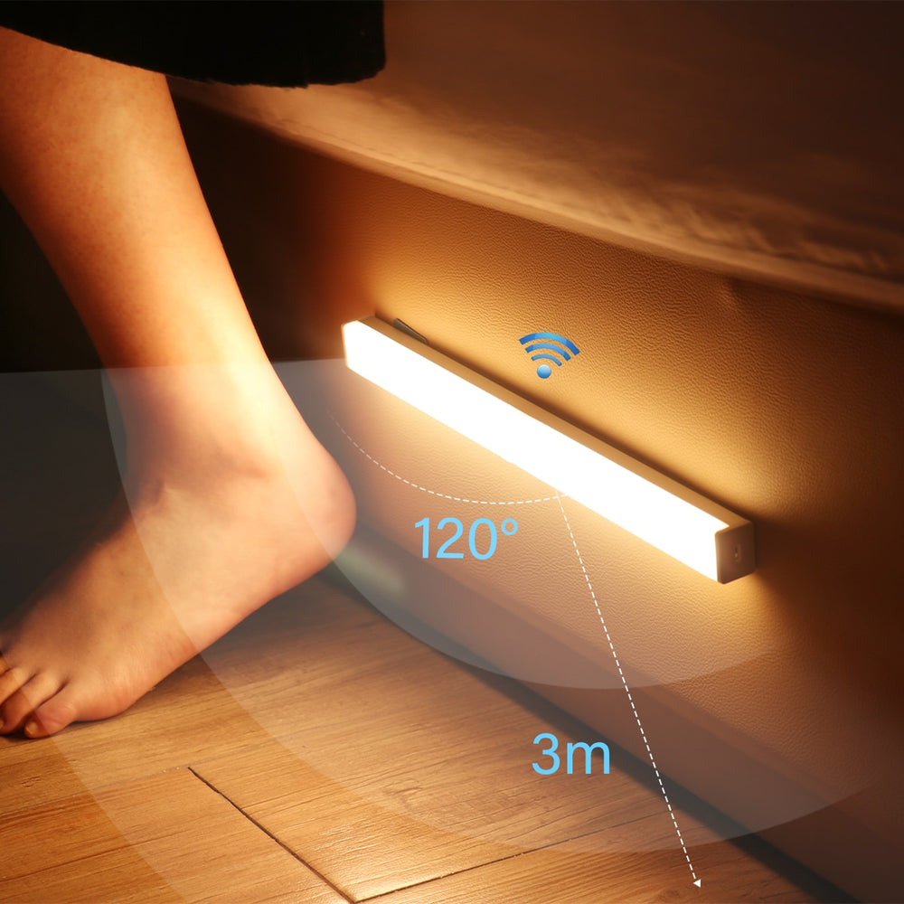 Bewegungssensor Drahtlose Nachtlichter Schlafzimmer Dekor LED Lichtdetektor Wand Dekorative Lampe Treppe Schrank Raum Gangbeleuchtung