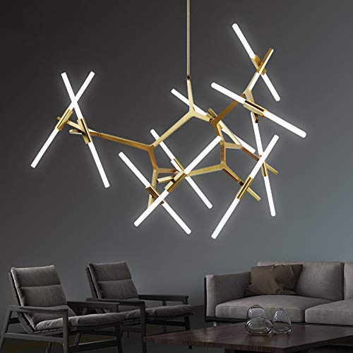 
                  
                    Modern Metal Sputnik Chandelier Lamp Tree Branch Pendant Lighting Ceiling Fixture with Frosted Glass Lampshade for Dining Room
                  
                