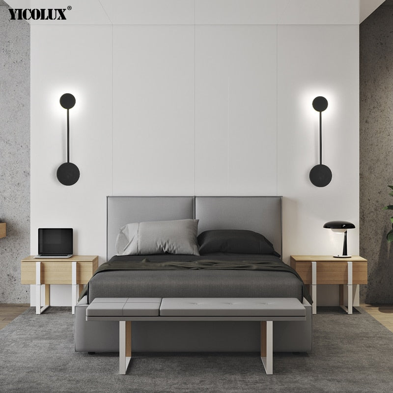 
                  
                    Moderne Eisen-LED-Wandleuchten Wohnzimmer Schlafzimmer Nacht Gold Weiß Lackierte Innenbeleuchtung Leuchte Wandlampe Industrielle Wandleuchte
                  
                