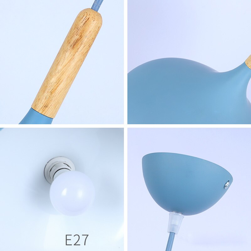 
                  
                    Nordische einfache Pendelleuchten LED-Hängelampe für Wohnzimmer, Küche, Café, Esszimmer, Tisch, Heimdekoration, E27-Leuchten
                  
                