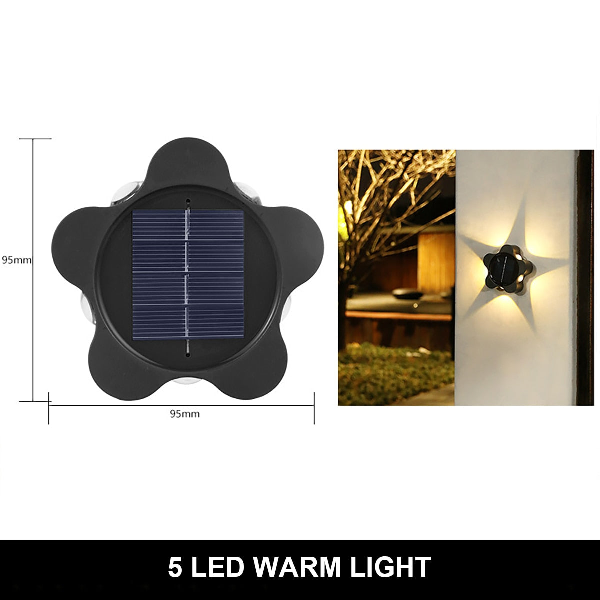 
                  
                    Solar Wall Lamp Outdoor Waterproof Up And Down Luminous Lighting
                  
                