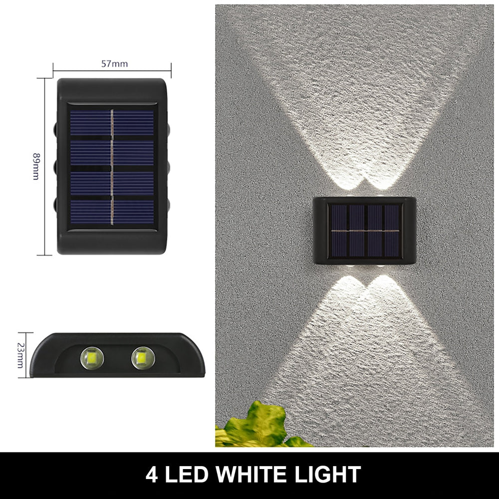 
                  
                    Solar Wall Lamp Outdoor Waterproof Up And Down Luminous Lighting
                  
                