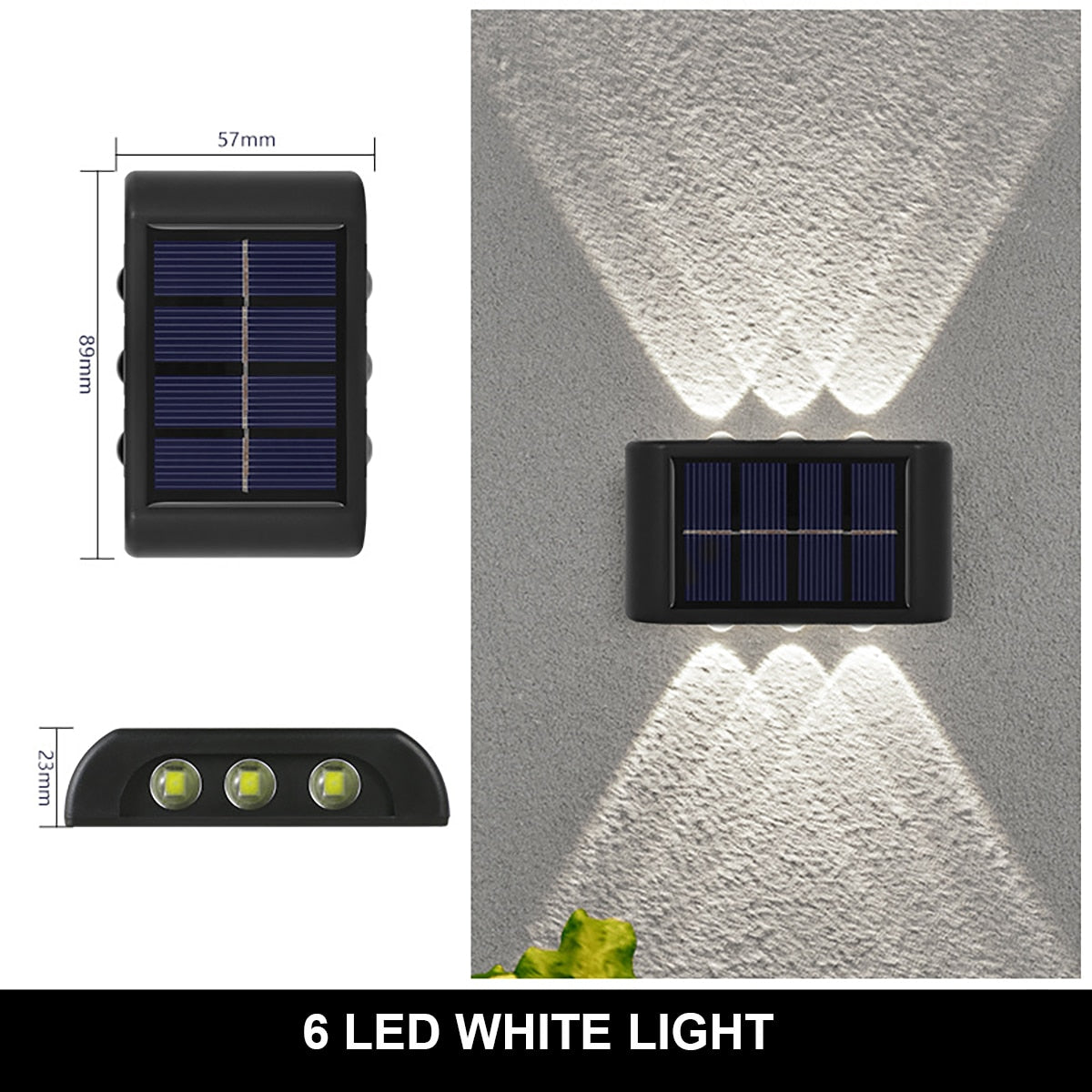 
                  
                    Solar Wall Lamp Outdoor Waterproof Up And Down Luminous Lighting
                  
                